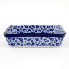 Naczynie do zapiekania 405 29/23 cm <br> 1443X Ważka w kwiatach
